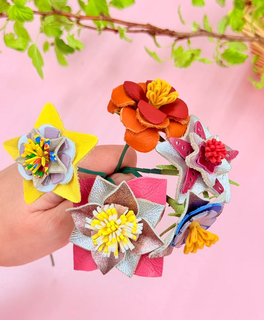 🌸レザーでオリジナルフラワーをつくろう🌸