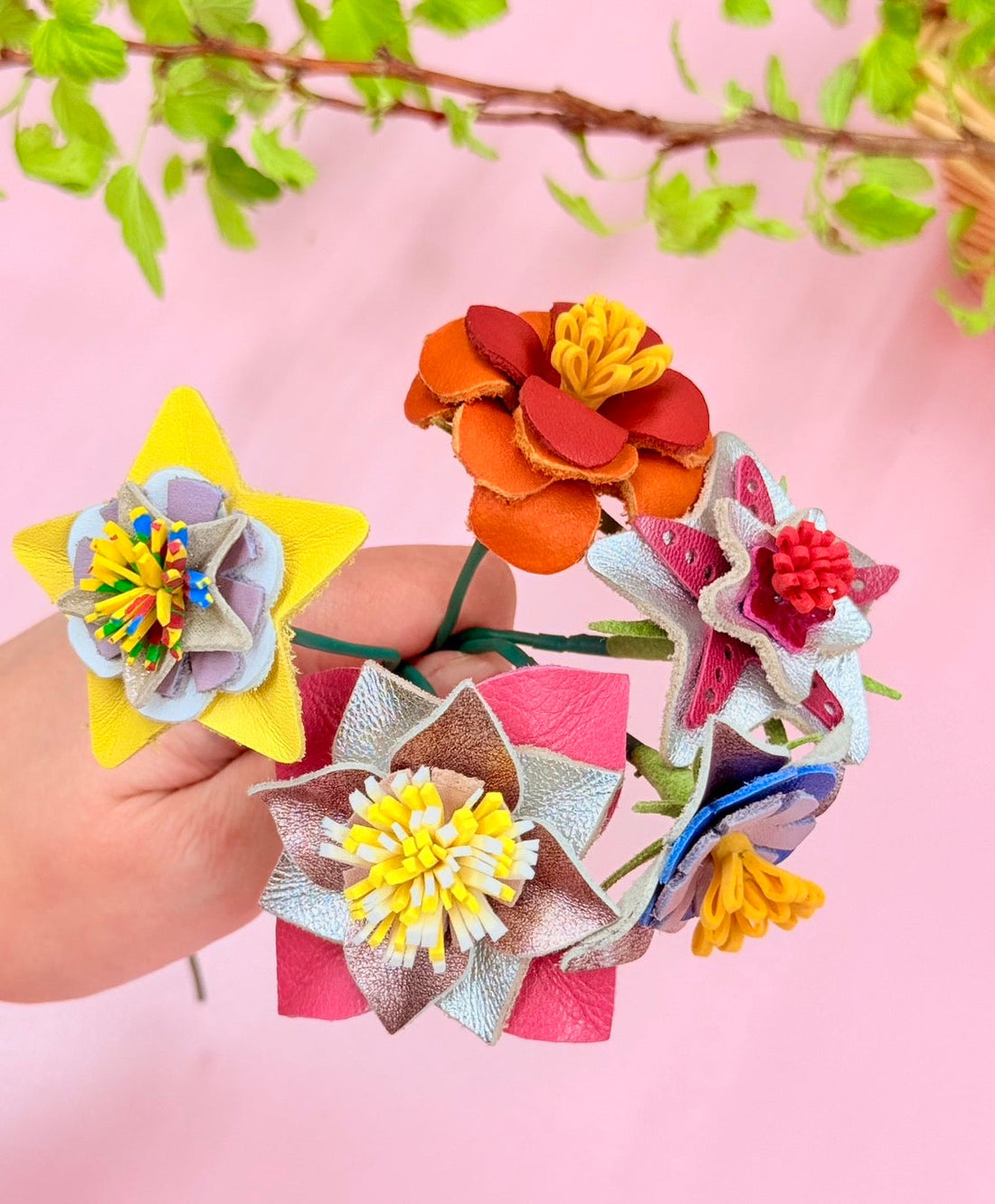🌸レザーでオリジナルフラワーをつくろう🌸
